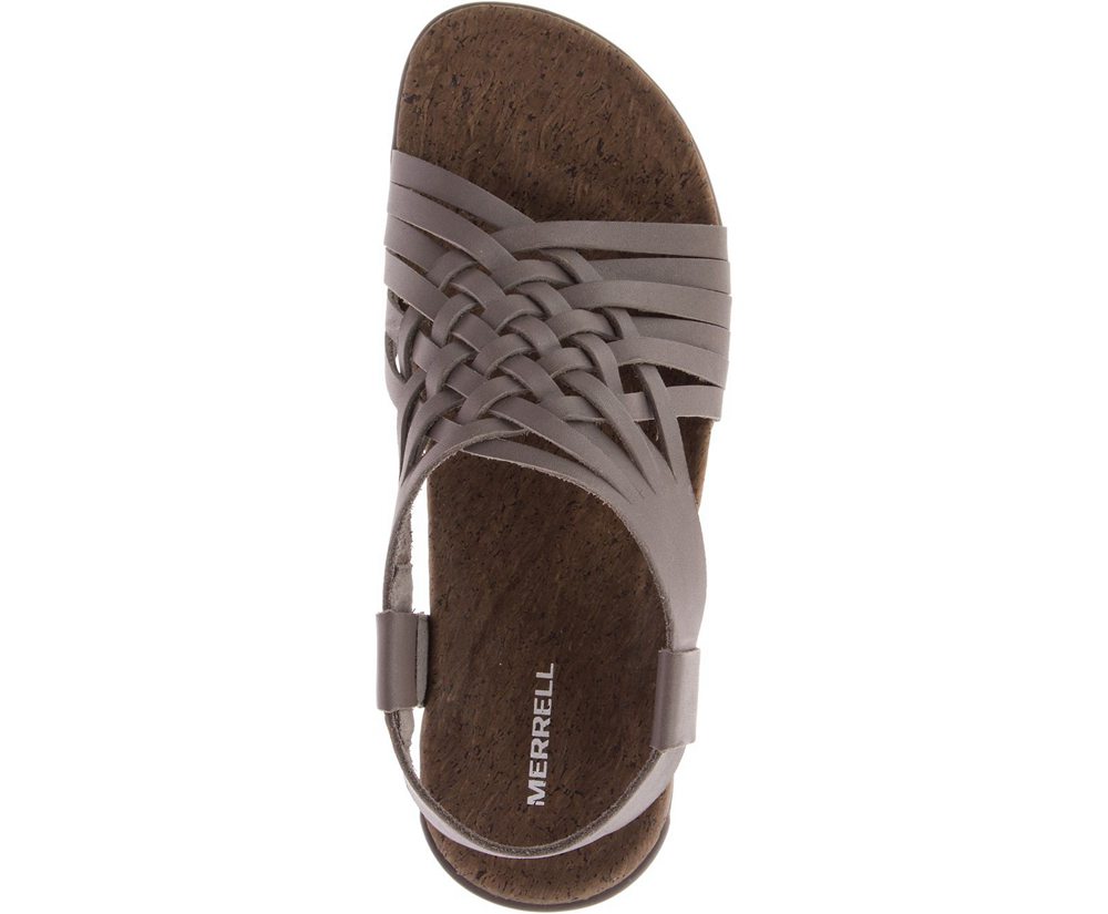 Sandały Merrell Damskie Szare - District Mahana Backstrap - 891340-PTU